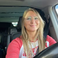 In unserem Bulli "Happy"